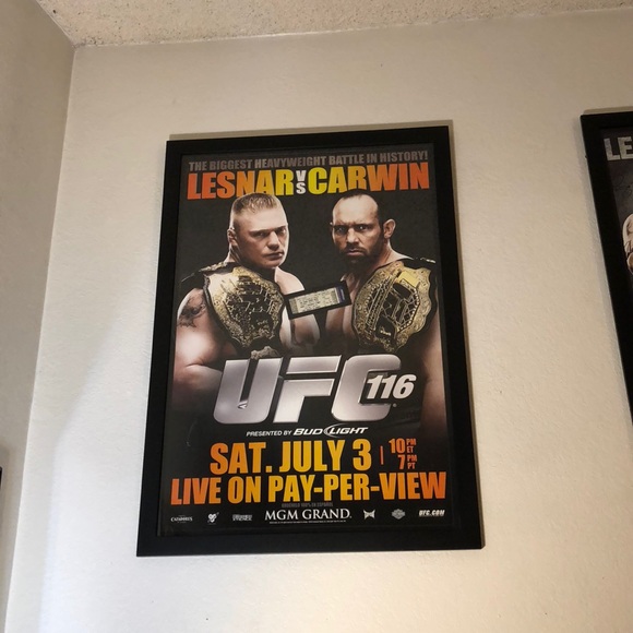 UFC 116 FRAMED POSTER WITH TICKET SUB - Picture 4 of 4